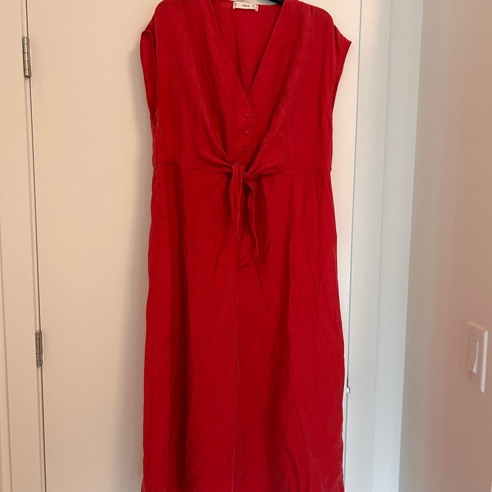 Mango coral Sleeveless Dress xl